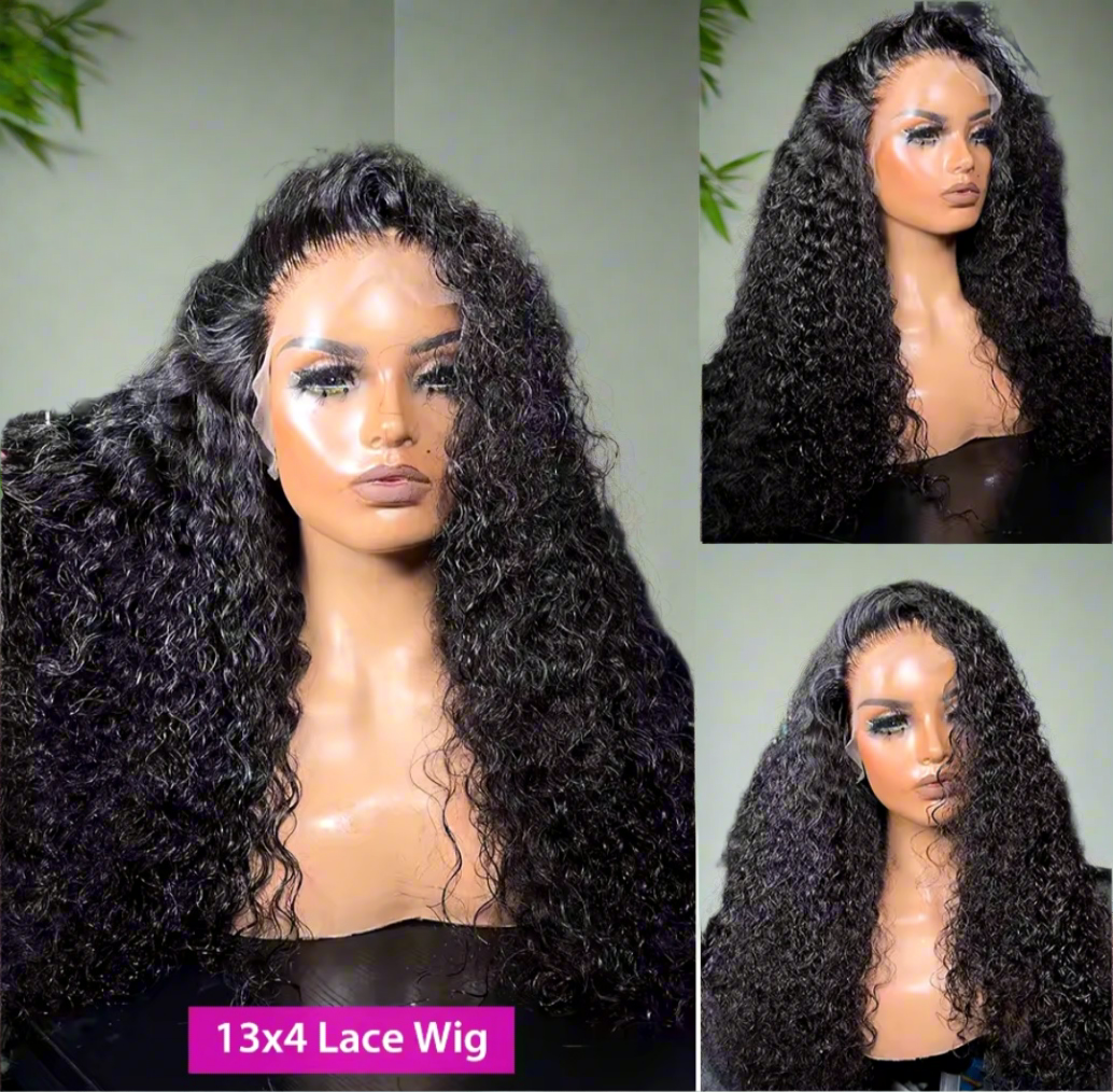 Wig human hair Virgin 12A Human Brazilian 250%Density 14-inch