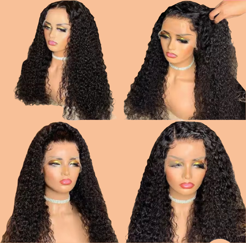 Wig human hair Virgin 12A Human Brazilian 250%Density 14-inch