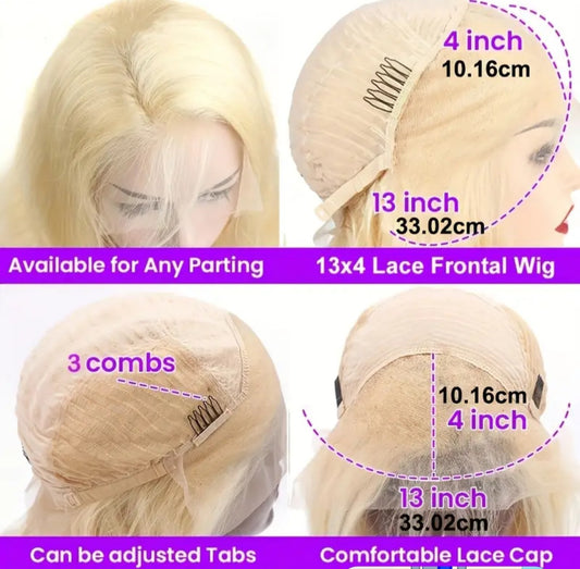 Lace frontal 13x4 Human hair Bob 12-inch