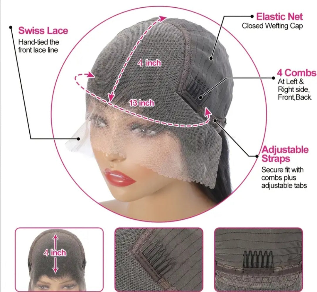 Wigs Human Hair HD 13x4 30-inch