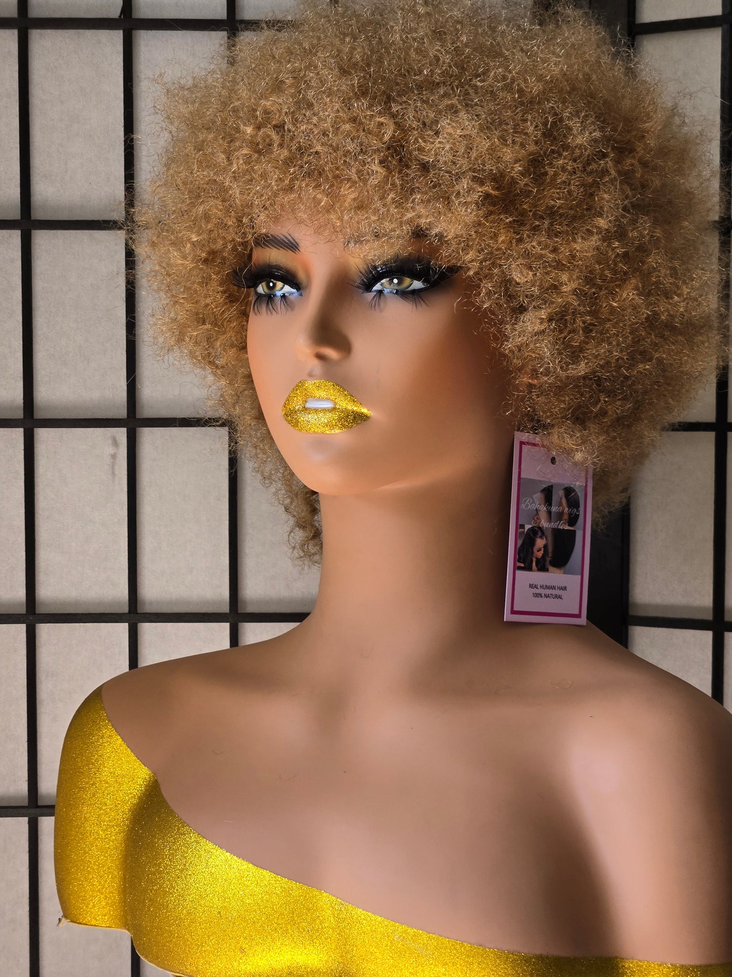 Afro wigs Human Hair no-Lace