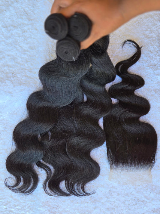Bundles 3bundles with closure 24-inch 8A