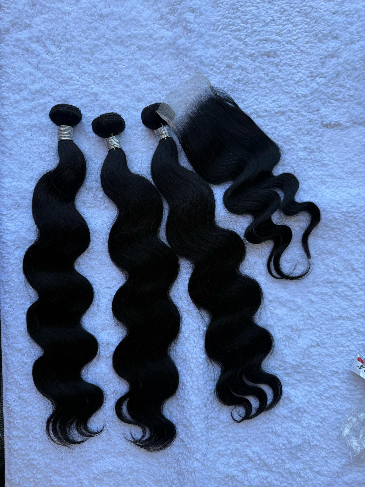 Bundles 3bundles with closure 24-inch 8A
